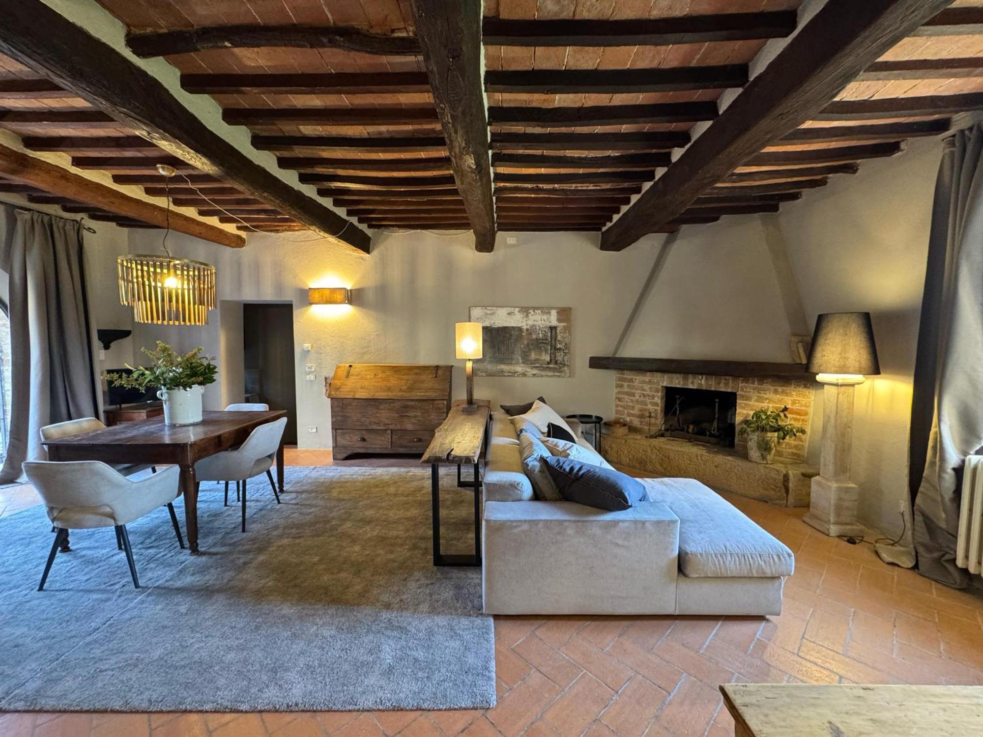 Agriturismo Le Sorbelle D'Orcia Con Piscina Pienza Bagian luar foto