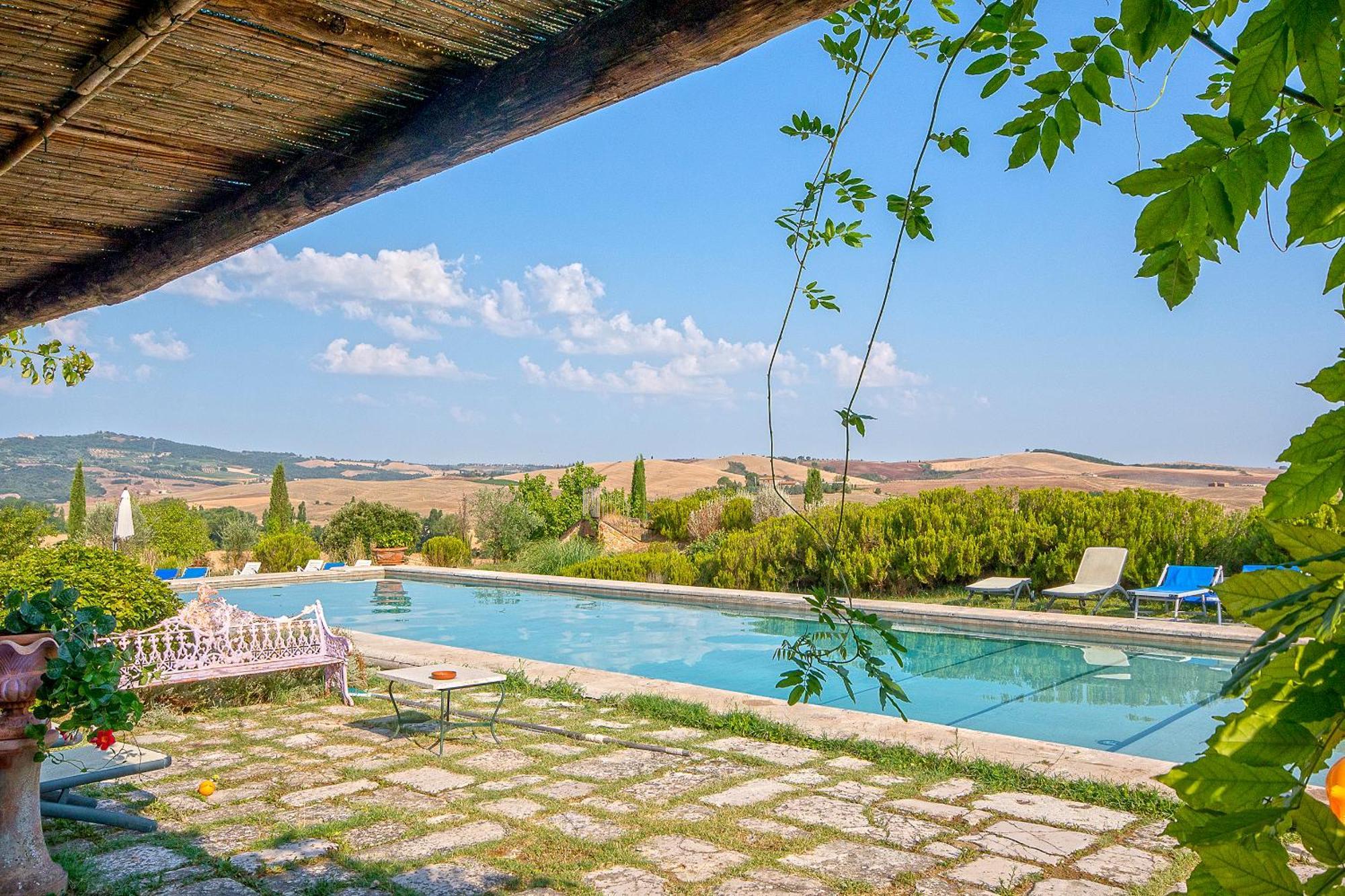 Agriturismo Le Sorbelle D'Orcia Con Piscina Pienza Bagian luar foto