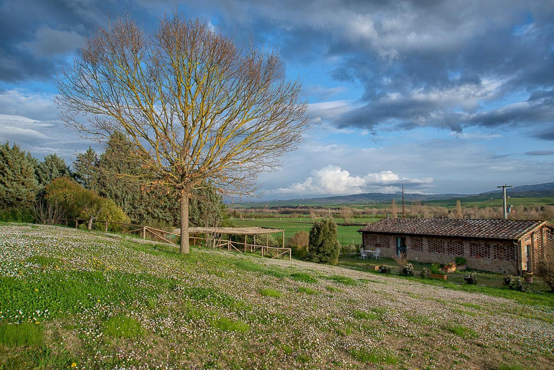 Agriturismo Le Sorbelle D'Orcia Con Piscina Pienza Bagian luar foto