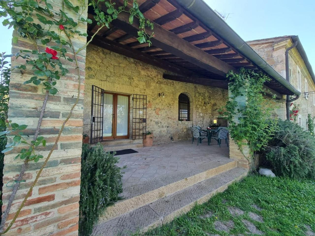 Agriturismo Le Sorbelle D'Orcia Con Piscina Pienza Bagian luar foto